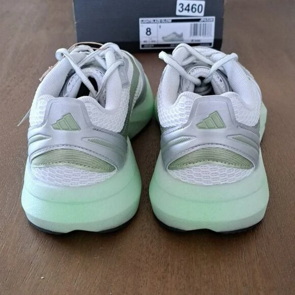 Adidas Lightblaze Glow Sneakers - Color: White/Silver/Lime - Size: Women 8 - Picture 5 of 10